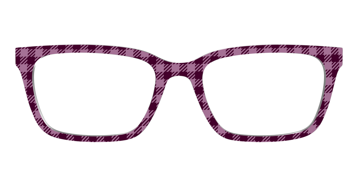 The Merlot Gingham - Front Top Image - Pair Eyewear