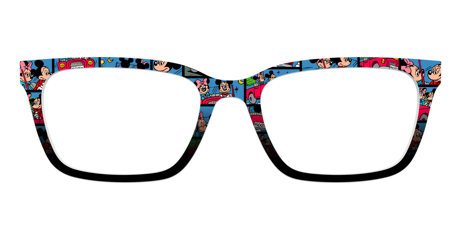 The Mickey & Minnie Comic Split - Front Top Image - Pair Eyewear