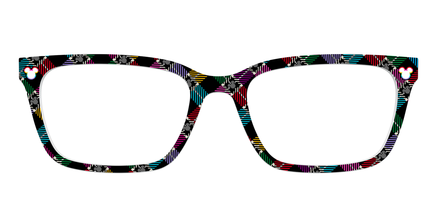 The Mickey Plaid - Front Top Image - Pair Eyewear
