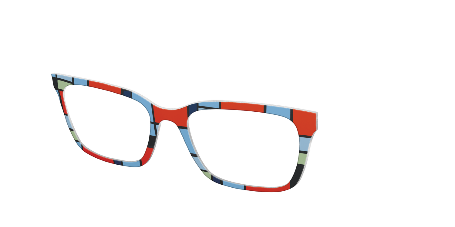 Mondrian Composition - Angle Top Image - Pair Eyewear