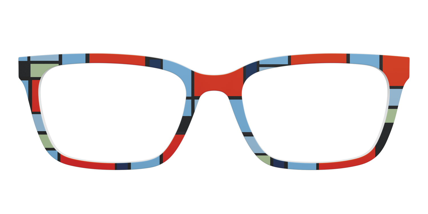 Mondrian Composition - Front Top Image - Pair Eyewear