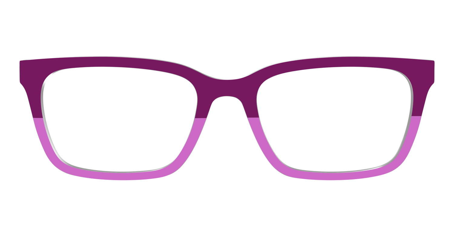 The Mulberry & Orchid Split - Front Top Image - Pair Eyewear