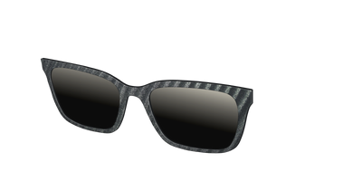 The Polarized Obsidian Stripe Sun Top - Angle Top Thumbnail - Pair Eyewear