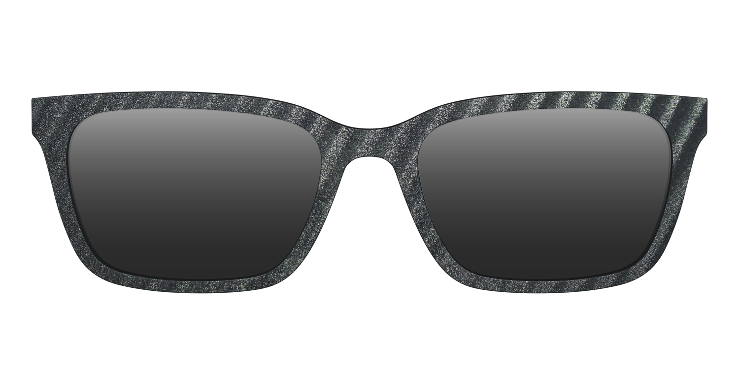 The Polarized Obsidian Stripe Sun Top - Front Top Image - Pair Eyewear