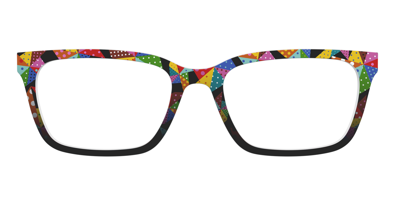 The Patchwork Pinwheels - Front Top Image - Pair Eyewear