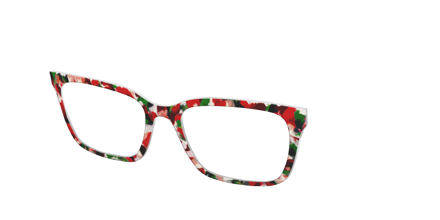 The Peppermint Bark Tort - Angle Top Image - Pair Eyewear