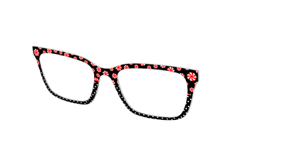The Peppermint Pin Dot Split - Angle Top Thumbnail - Pair Eyewear