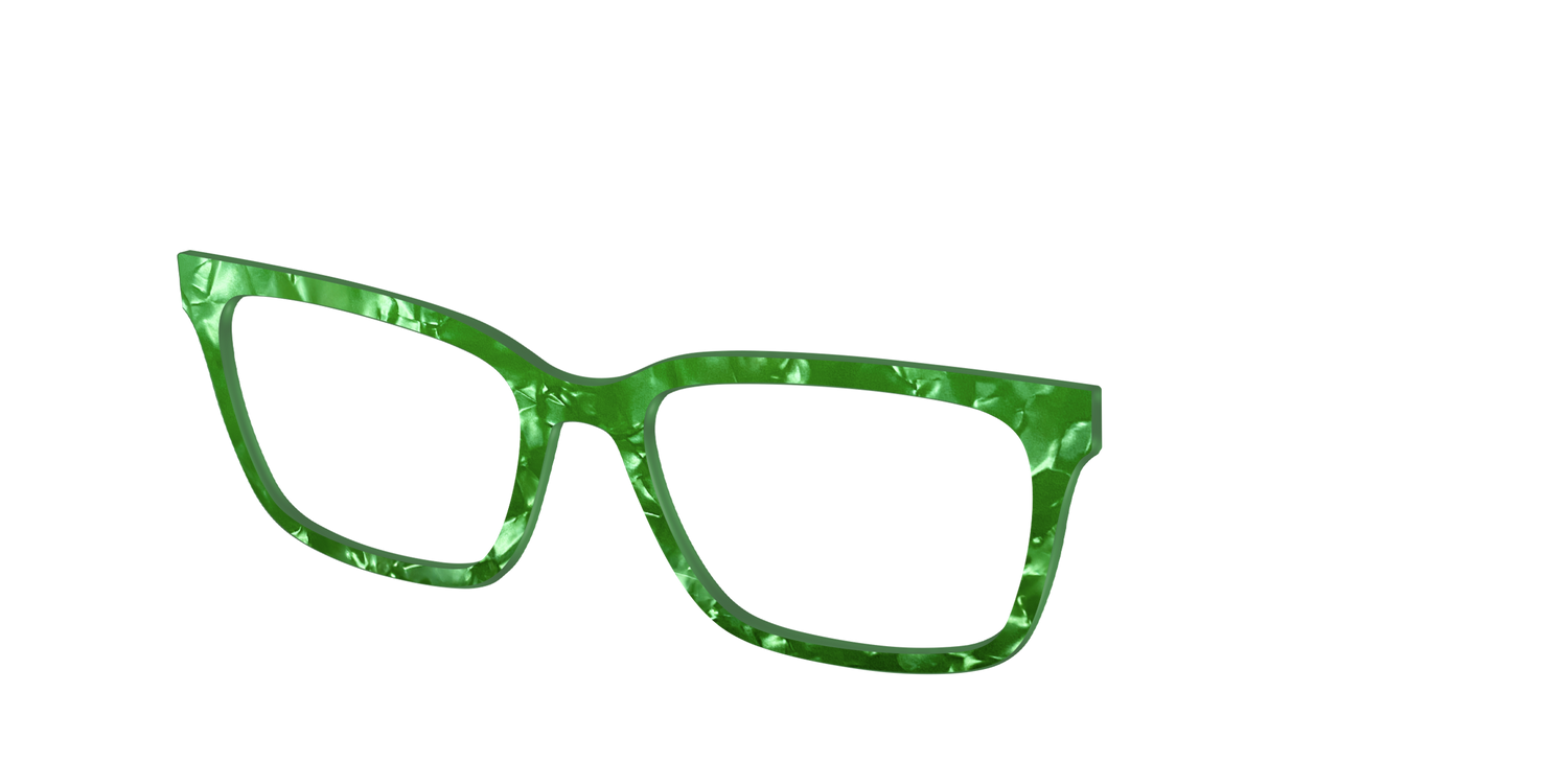 The Peridot Pearl Marble - Angle Top Image - Pair Eyewear