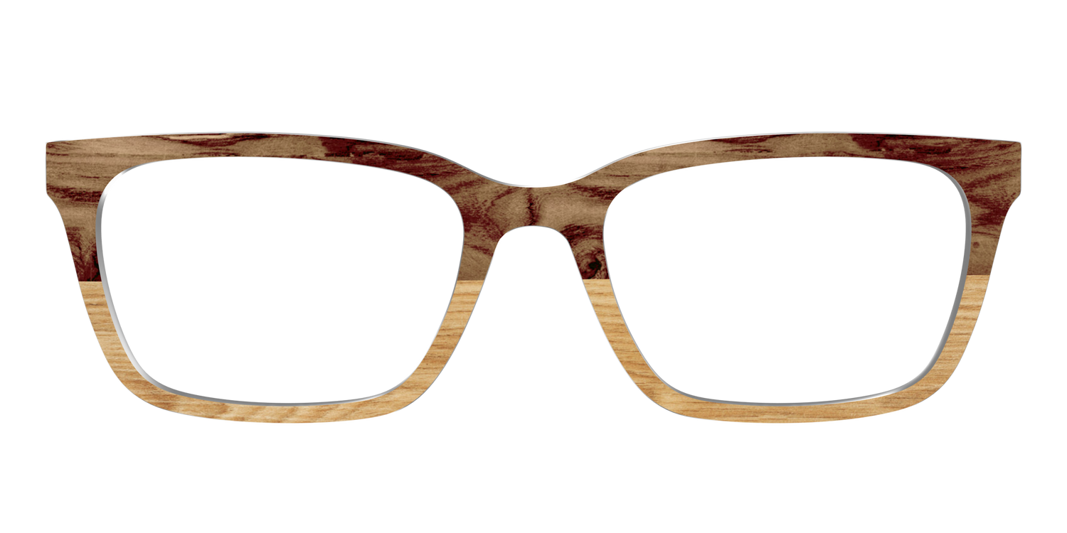 The Pirate Plank Wood Split - Front Top Image - Pair Eyewear