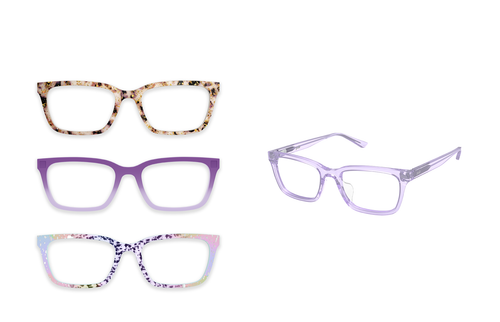 The Larkin - Lavender Clear - Pair Eyewear