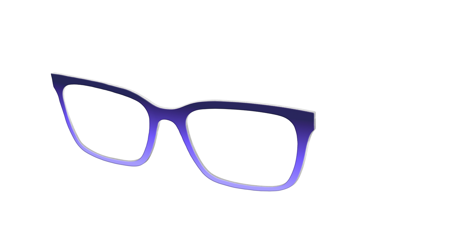 The Plum to Wisteria Gradient - Angle Top Image - Pair Eyewear