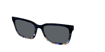 The Polarized Blue Horn Tortoise Sun Top - Angle Top Thumbnail - Pair Eyewear