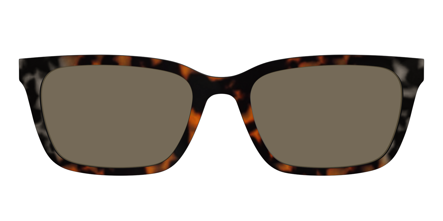 The Polarized Gray & Amber Tortoise Sun Top - Front Top Image - Pair Eyewear
