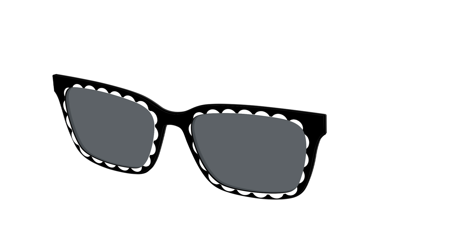 The Polarized Stylish Daisy Sun Top - Angle Top Image - Pair Eyewear