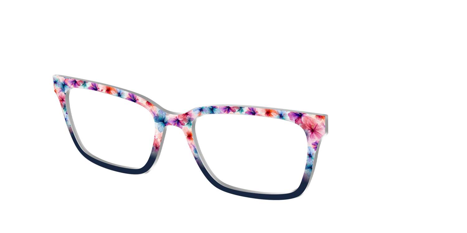 The Pressed Hibiscus - Angle Top Image - Pair Eyewear