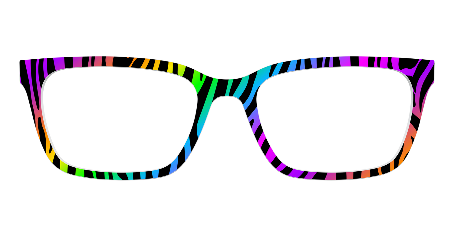 The Prismatic Zebra - Front Top Image - Pair Eyewear