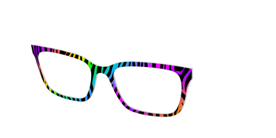The Prismatic Zebra - Angle Top Thumbnail - Pair Eyewear