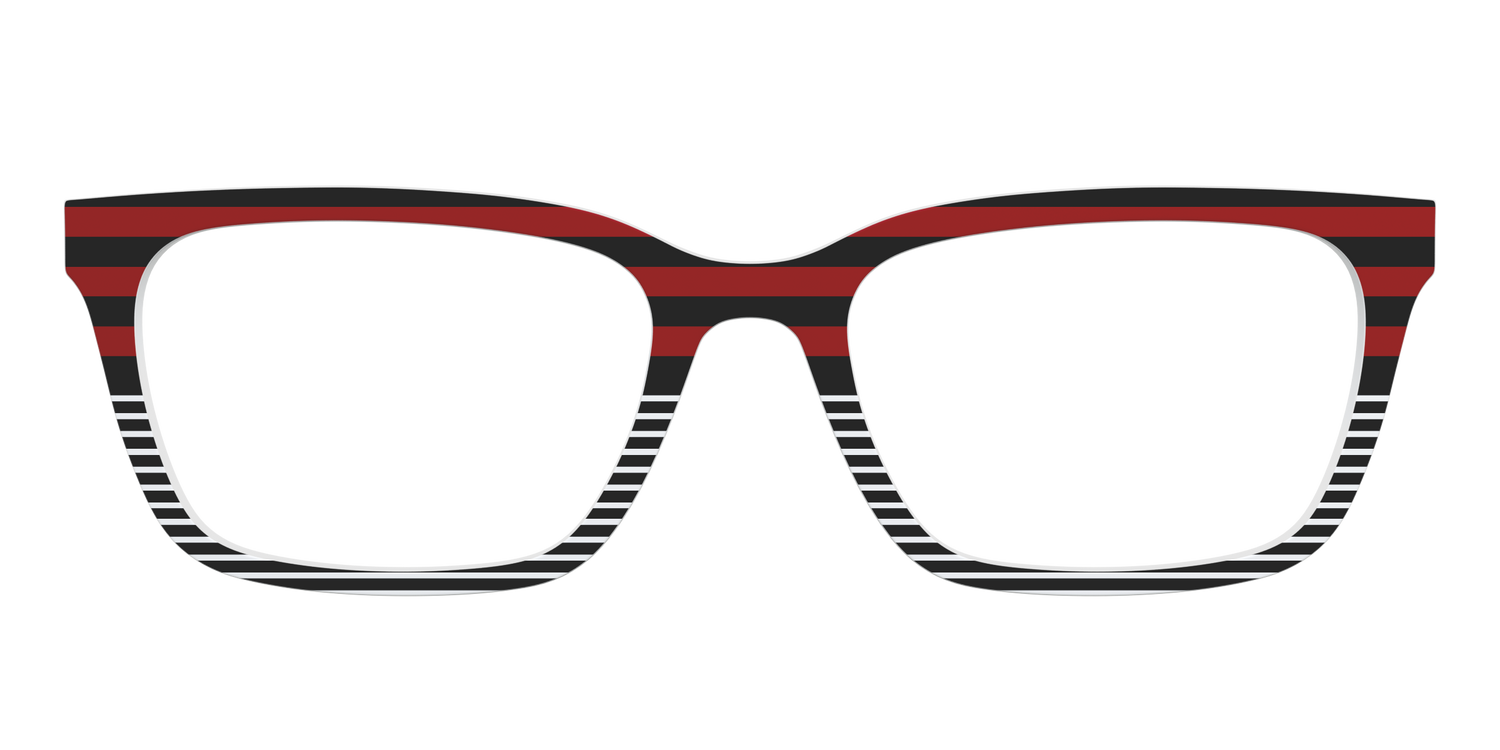 The Punk Stripes Split - Front Top Image - Pair Eyewear