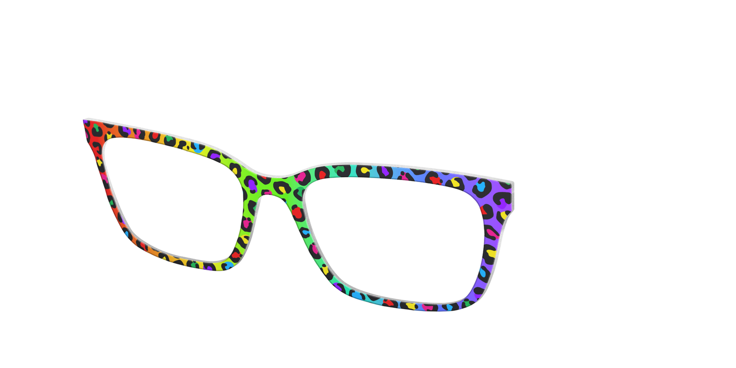 The Rainbow Cheetah - Angle Top Image - Pair Eyewear