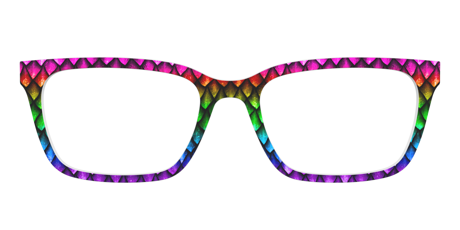 The Rainbow Dragon Scales - Front Top Image - Pair Eyewear
