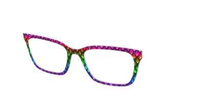 The Rainbow Dragon Scales - Angle Top Thumbnail - Pair Eyewear