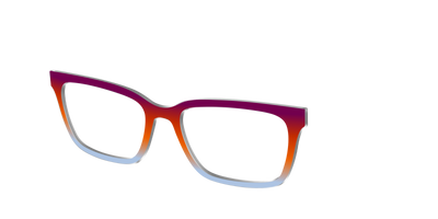 The Raspberry to Periwinkle Gradient - Angle Top Thumbnail - Pair Eyewear