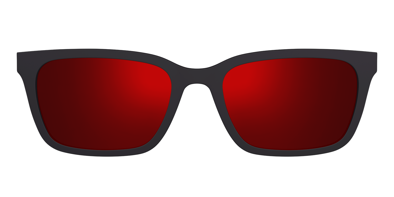 The Polarized Red Reflective Sun Top - Front Top Image - Pair Eyewear