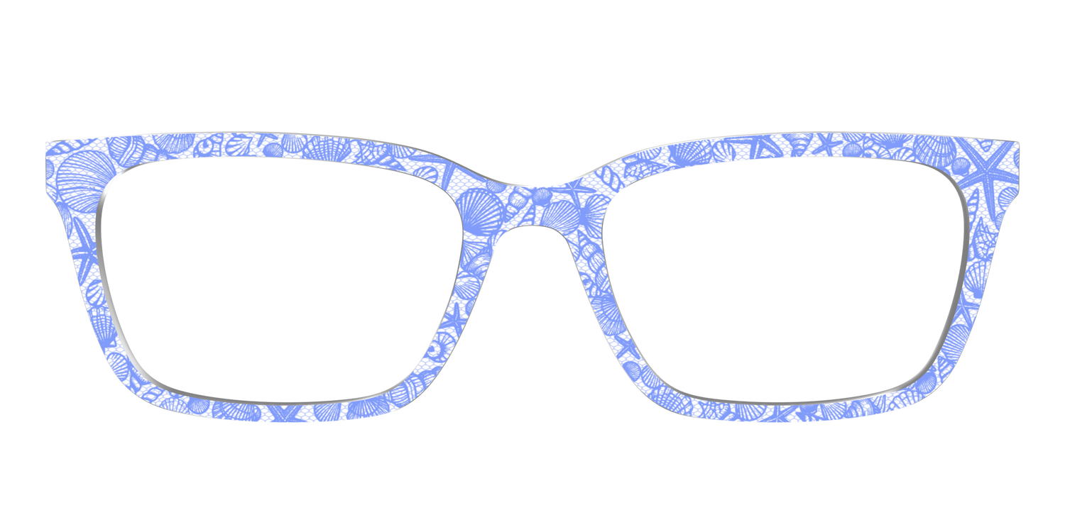 The Reef Blue Shell Lace - Front Top Image - Pair Eyewear