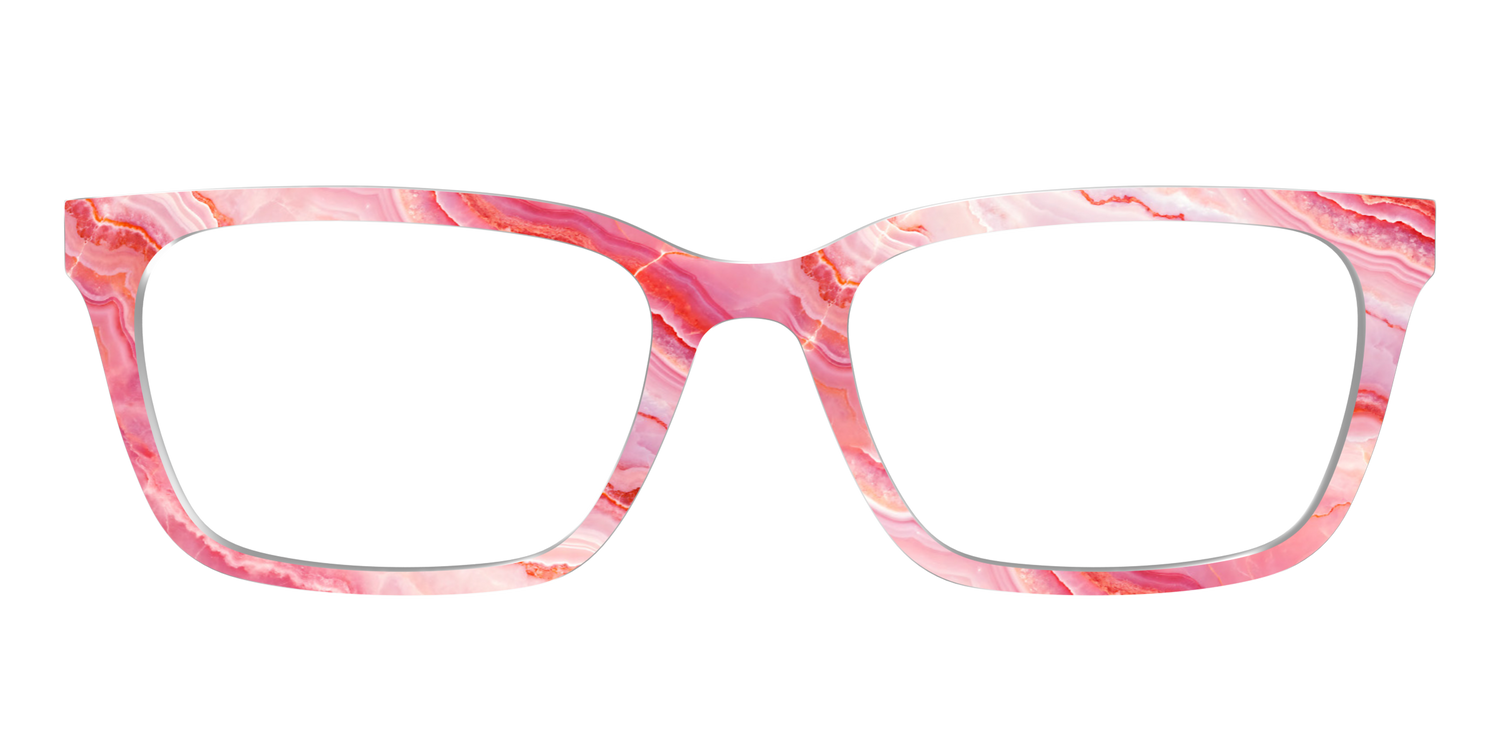 The Rose Quartz Geode - Front Top Image - Pair Eyewear