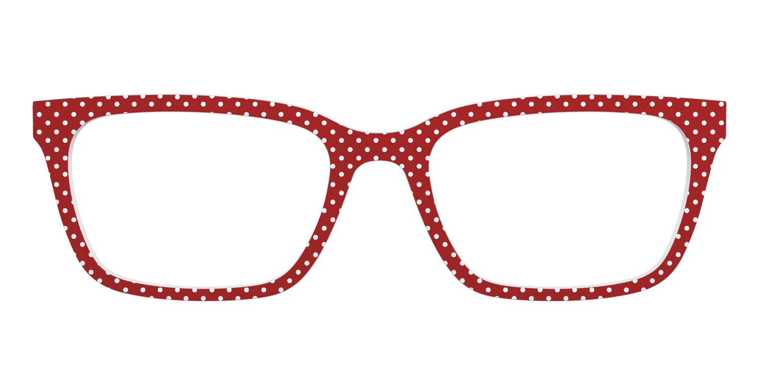 The Ruby Pin Dot - Front Top Image - Pair Eyewear