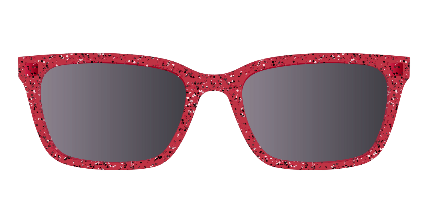 The Polarized Ruby Sparkle Sun Top - Front Top Image - Pair Eyewear