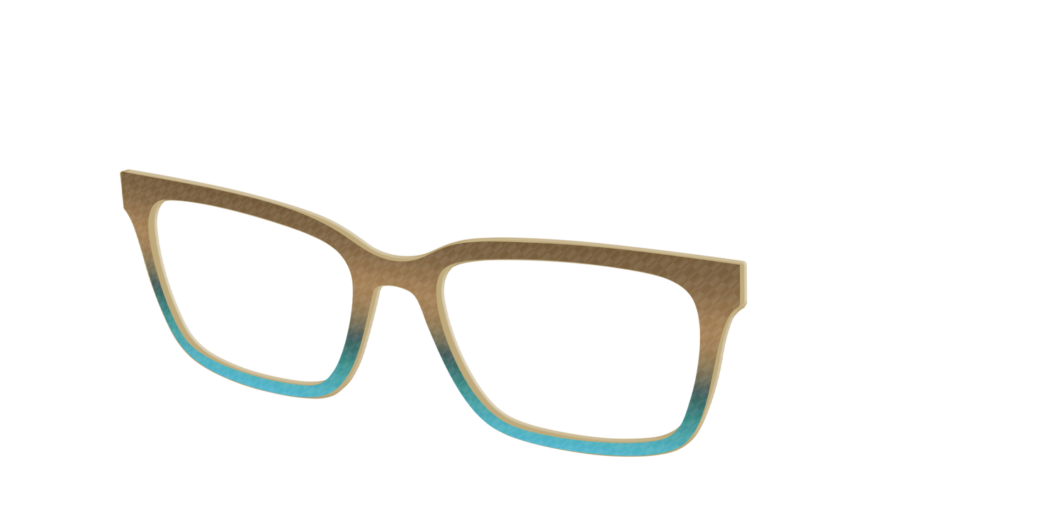 The Sand to Sea Gradient Check - Angle Top Image - Pair Eyewear