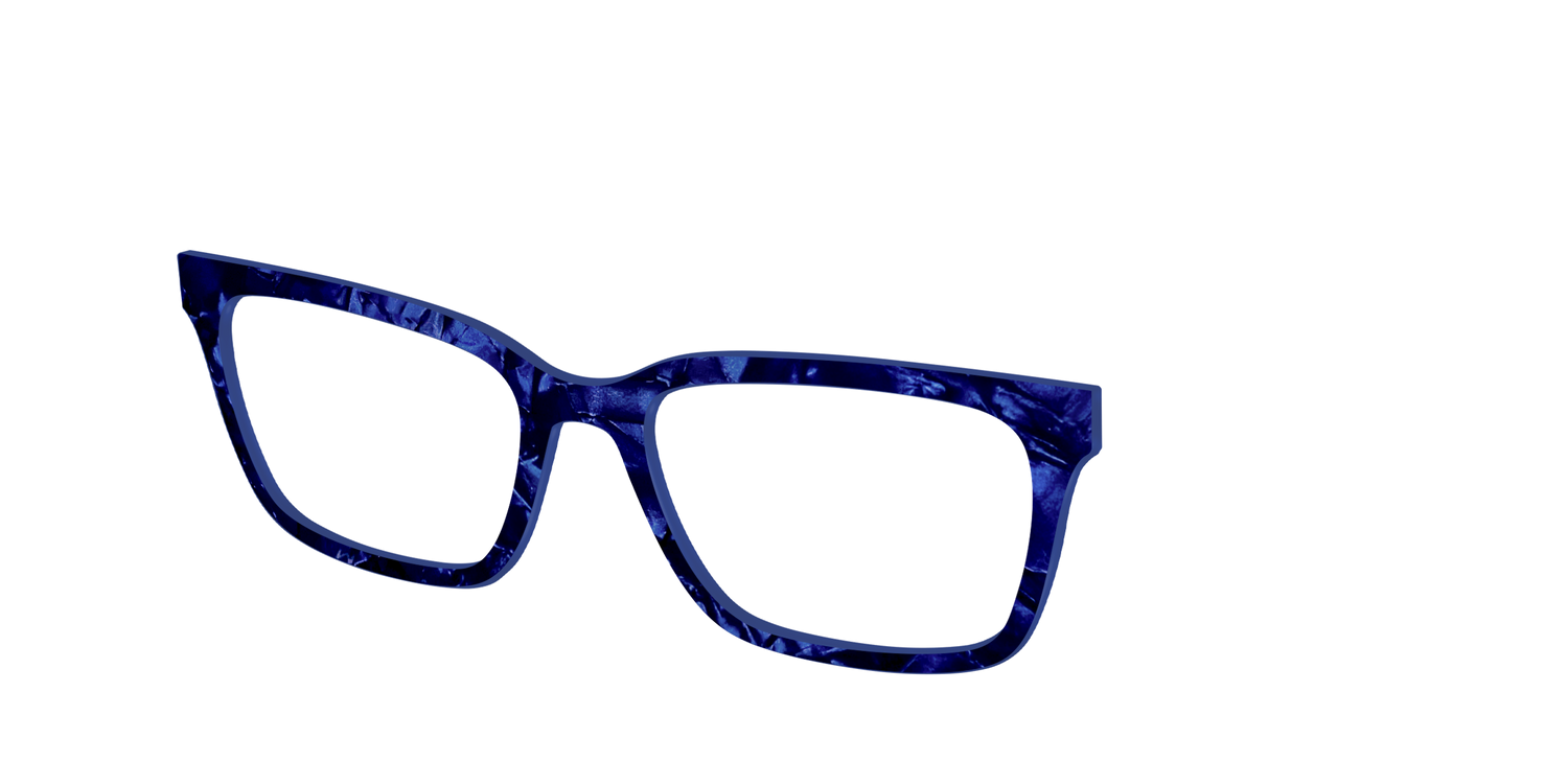 The Sapphire Pearl Marble - Angle Top Image - Pair Eyewear