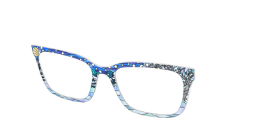 The Snowscape Stained Glass - Angle Top Thumbnail - Pair Eyewear