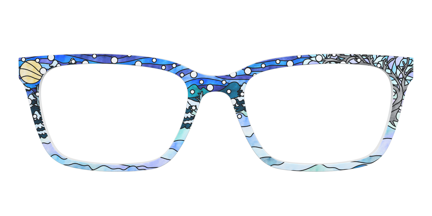 The Snowscape Stained Glass - Front Top Image - Pair Eyewear