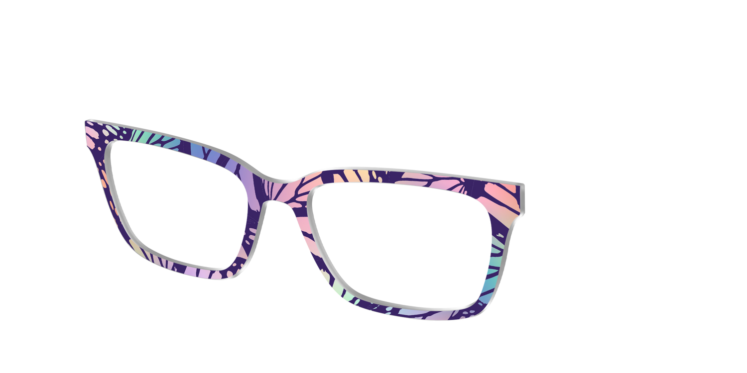 The Sorbet Wings Mosaic - Angle Top Image - Pair Eyewear