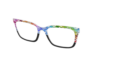 The Rainbow Stacks Split - Angle Top Thumbnail - Pair Eyewear