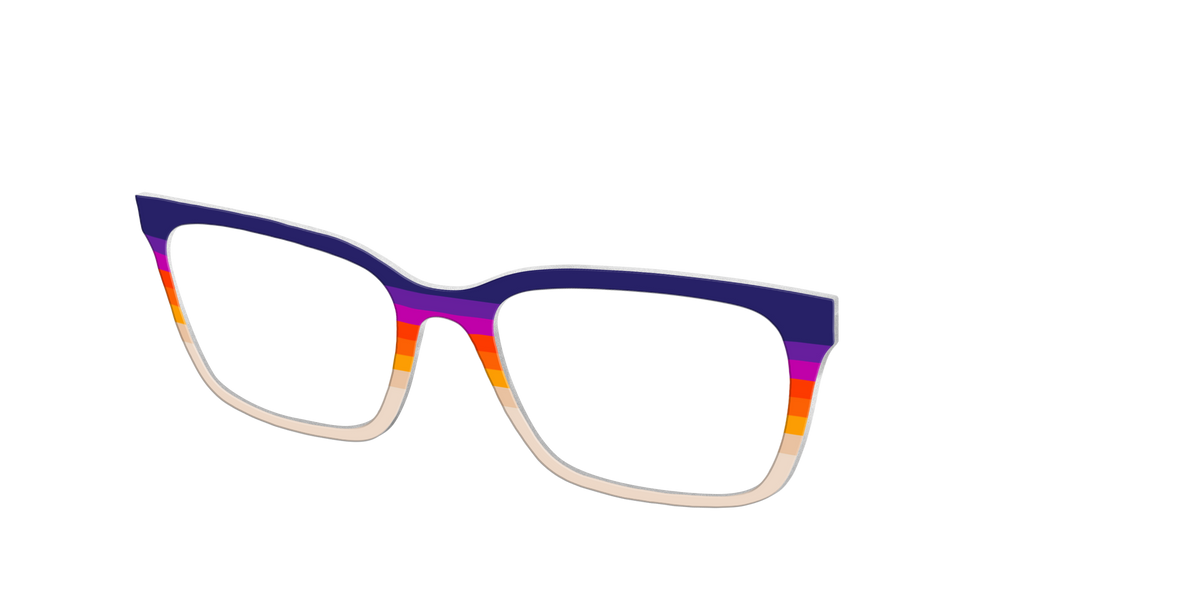 The Summit Stripes - Angle Top Image - Pair Eyewear