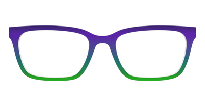 The Ultra Violet to Bright Green Gradient - Front Top Thumbnail - Pair Eyewear