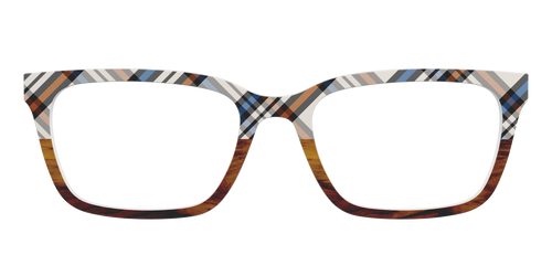 The Wood Split Plaid - Pair Eyewear
