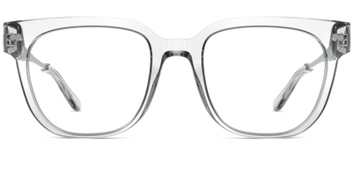 The Murphy - Crystal Clear Acetate Silver Metal - Thumbnail11 - Pair Eyewear