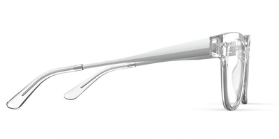 The Murphy - Crystal Clear Acetate Silver Metal - Thumbnail13 - Pair Eyewear