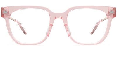 The Murphy - Pink Clear Acetate Rose Gold Metal - Thumbnail2 - Pair Eyewear