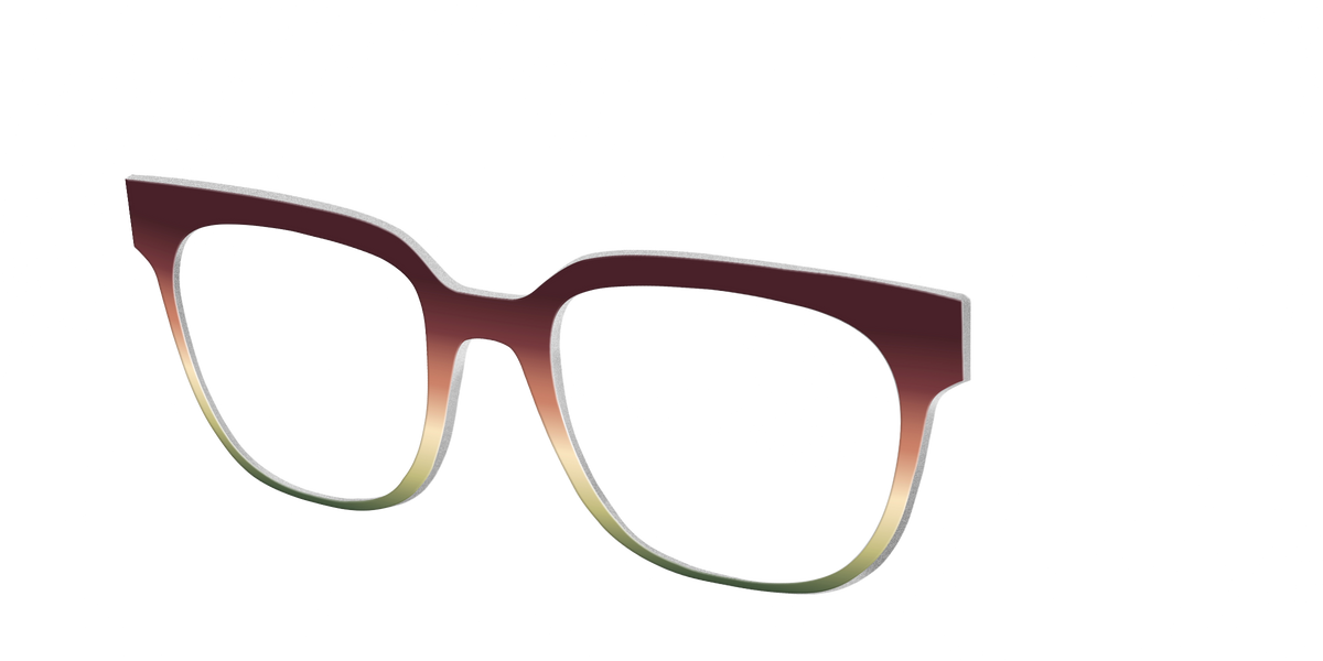 The Acorn to Moss Gradient - Angle Top Image - Pair Eyewear