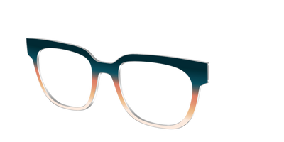The Aegean to Apricot Gradient - Angle Top Thumbnail - Pair Eyewear
