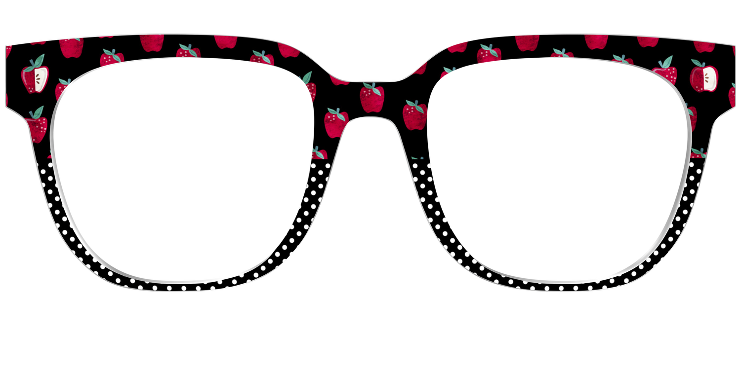 The Apple Polka Dot Split - Front Top Image - Pair Eyewear