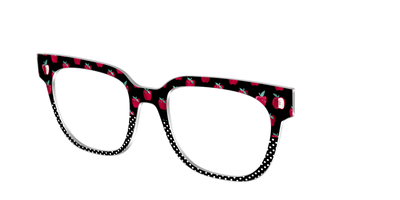 The Apple Polka Dot Split - Angle Top Thumbnail - Pair Eyewear