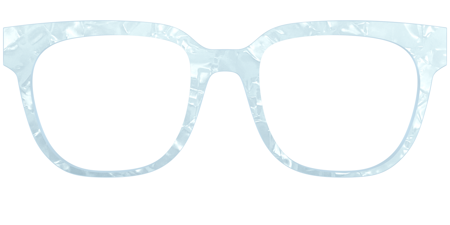 The Aquamarine Pearl Marble - Front Top Image - Pair Eyewear