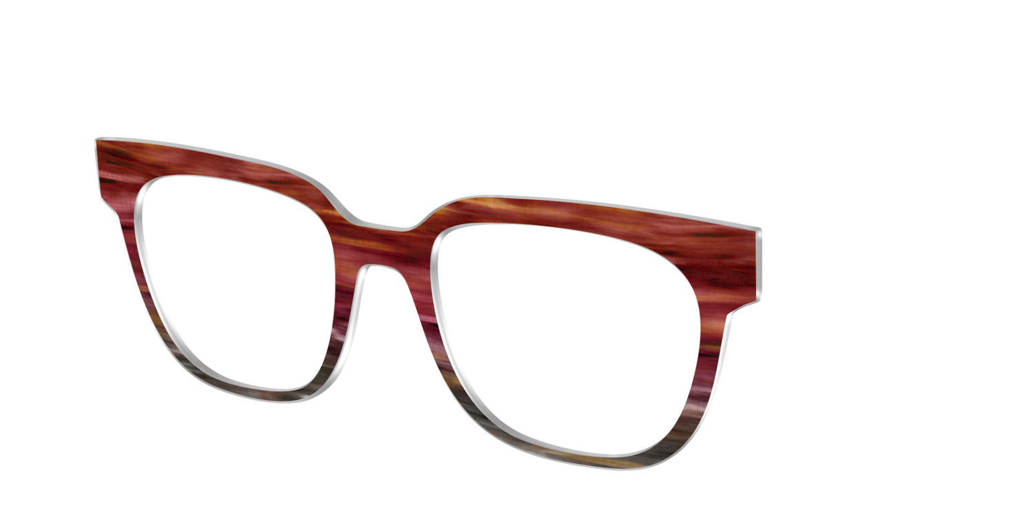 The Auburn Gradient Horn - Angle Top Image - Pair Eyewear