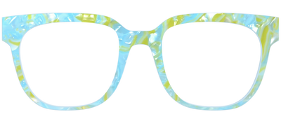 The Blue Lemonade Pearl Marble - Front Top Thumbnail - Pair Eyewear